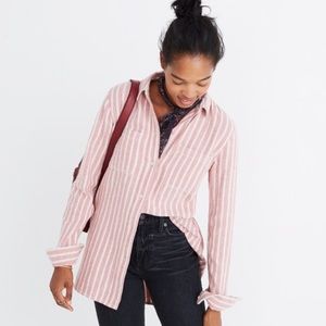 Madewell classic striped flannel